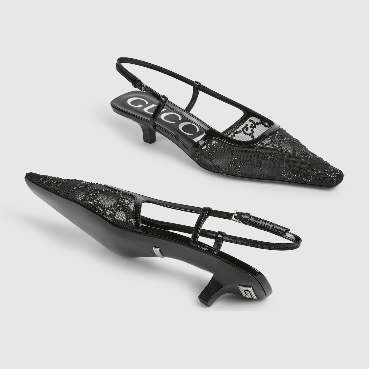 Gucci Women’s GG crystal slingback pump - Image 3